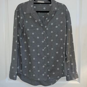 Hinge Long Sleeve Polka Dot Top 🔘